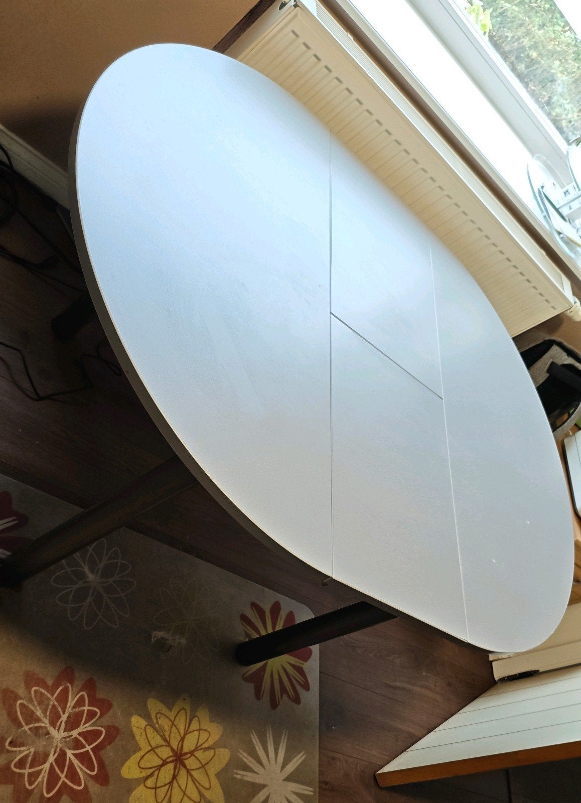 Tafel uitklapbaar, Ophalen, Gebruikt, 100 tot 150 cm, 100 tot 150 cm
