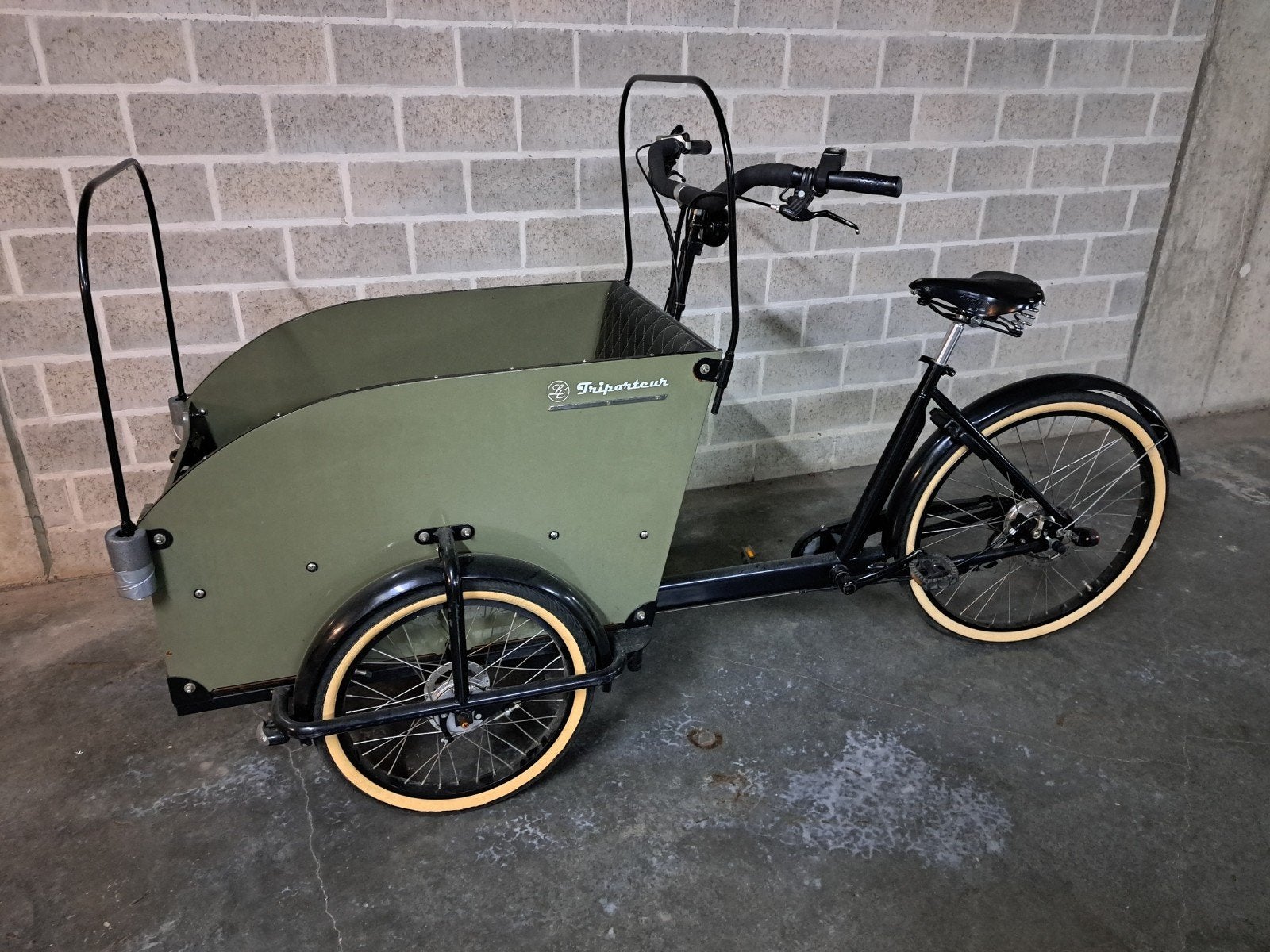 Bakfiets (elec) retrostijl, Ophalen