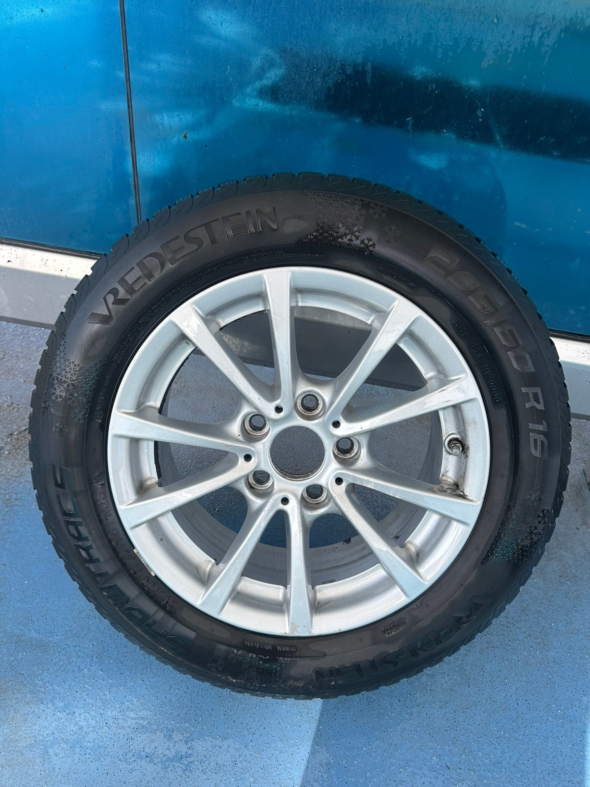 Originele BMW 3 ReeksF31 velgen 16 inch + Continental winter, Auto-onderdelen, Ophalen, 16 inch, Winterbanden, Band(en)