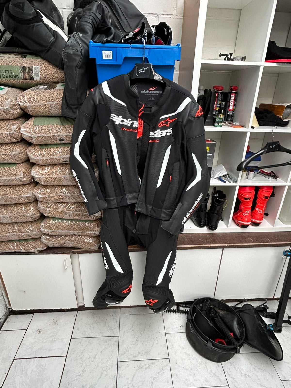 Alphinestars 2 delig moto pak, Motoren, Ophalen, Handschoenen