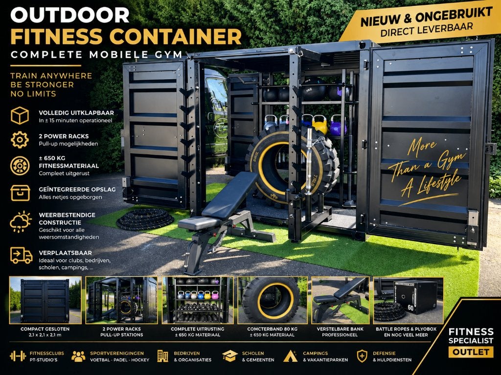 Outdoor Fitness Container – Complete Mobiele Gym – NIEUW, Sport en Fitness, Ophalen, Nieuw, Benen, Overige typen