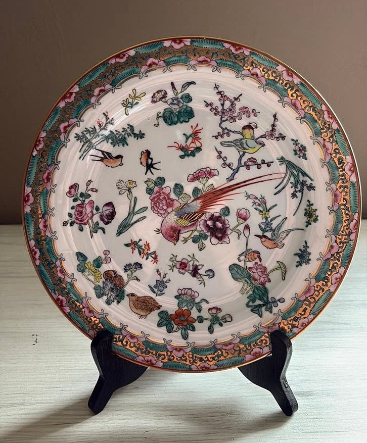 Assiette murale/assiette décorative en porcelaine chinoise, Antiquités & Art, Enlèvement ou Envoi
