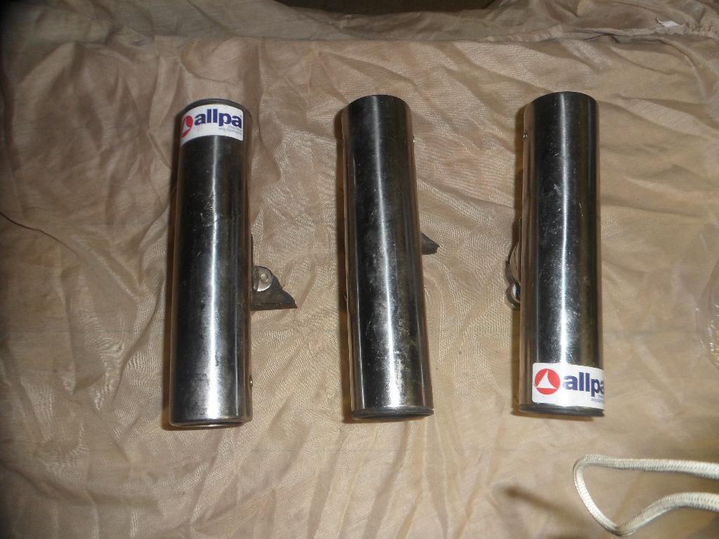 3 lijnhouders voor op de reling te koop, Watersport en Boten, Ophalen of Verzenden, Zo goed als nieuw, Werphengel