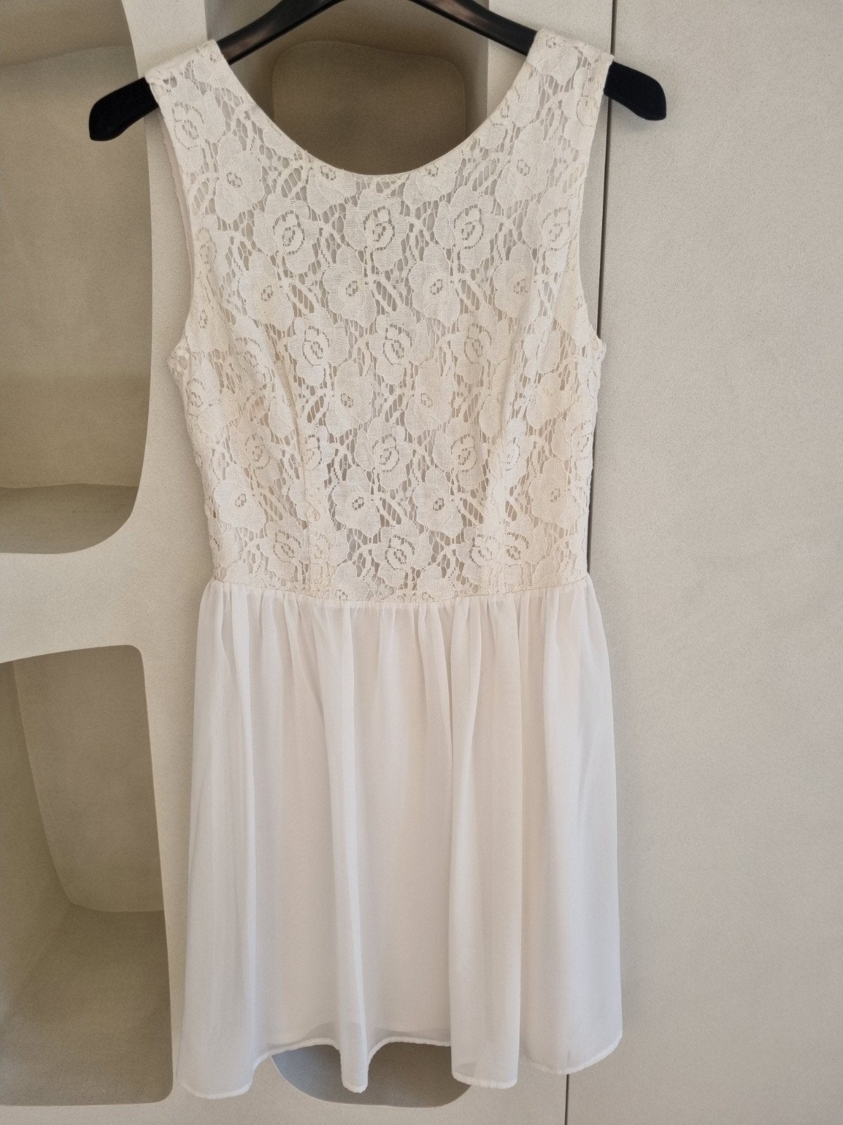 Robe d'été blanche Atmosphere taille 38, Vêtements | Femmes, Enlèvement ou Envoi, Comme neuf, Longueur genou, Blanc