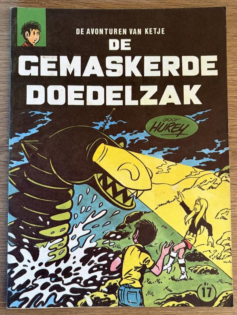 Ketje - De gemaskerde doedelzak -17-1e dr(1971) Strip, Boeken, Stripverhalen, Eén stripboek, Ophalen of Verzenden, Zo goed als nieuw