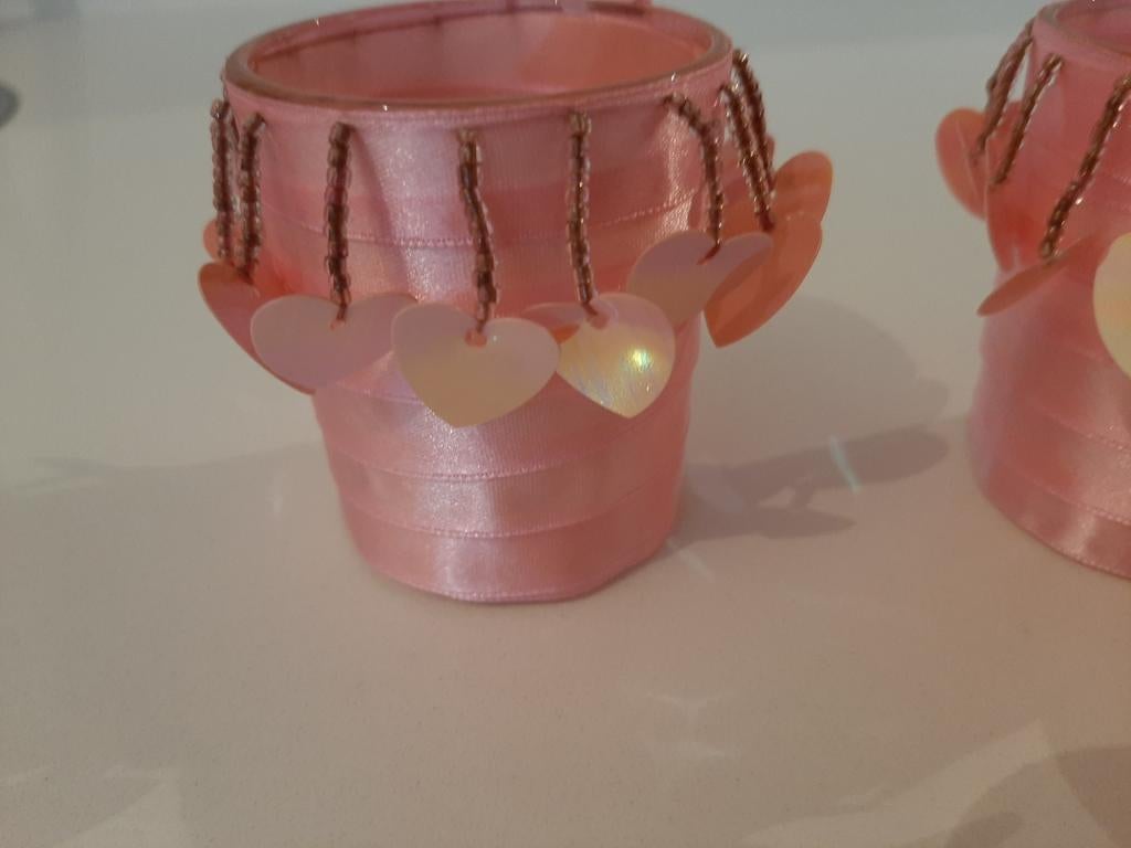 Prachtige set theelichthouders met hartjes, Ophalen