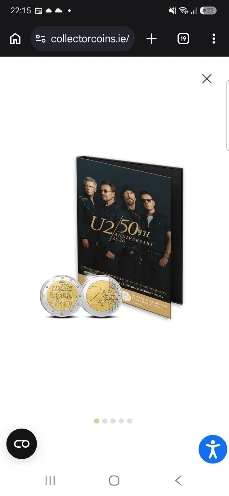 2 euro Irlande 2026 U2 proof be pp, Timbres & Monnaies, Enlèvement ou Envoi, Irlande, 2 euros