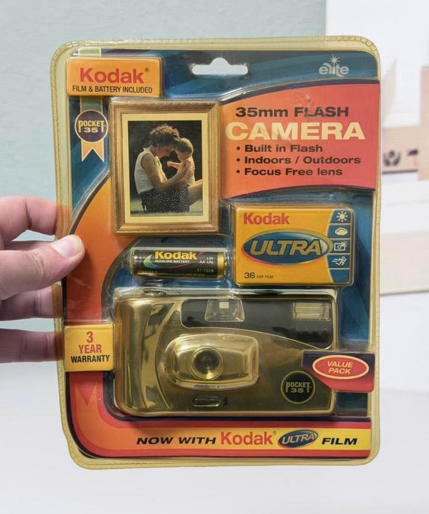 Kodak 35mm Flash Camera – Vintage 2001 – Nieuw & Sealed !, Audio, Tv en Foto, Ophalen of Verzenden, Nieuw, Compact, Kodak