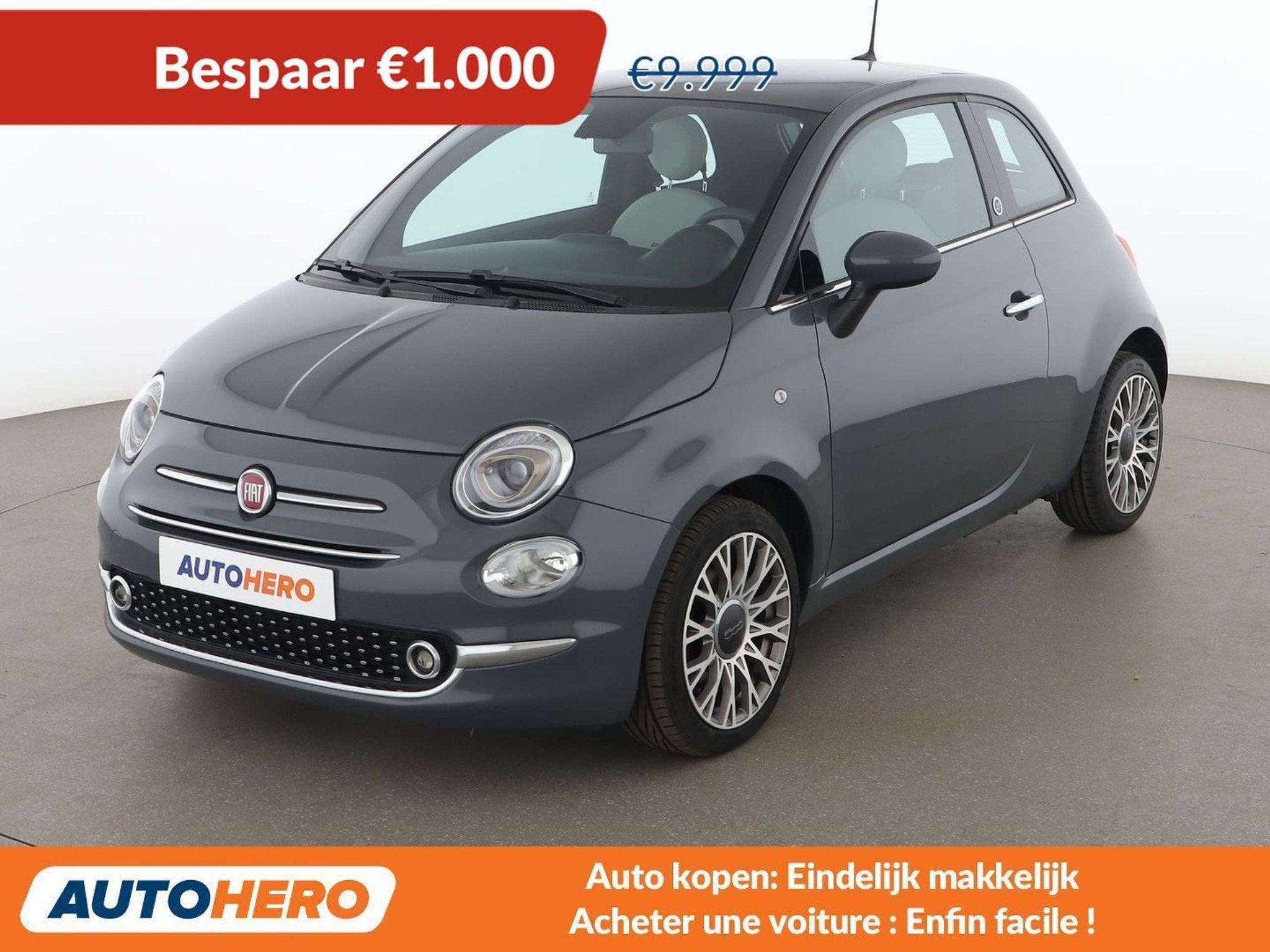 Fiat 500 1.2 Star (bj 2020), Auto's, Voorwielaandrijving, 4 zetels, Gebruikt, Overige brandstoffen