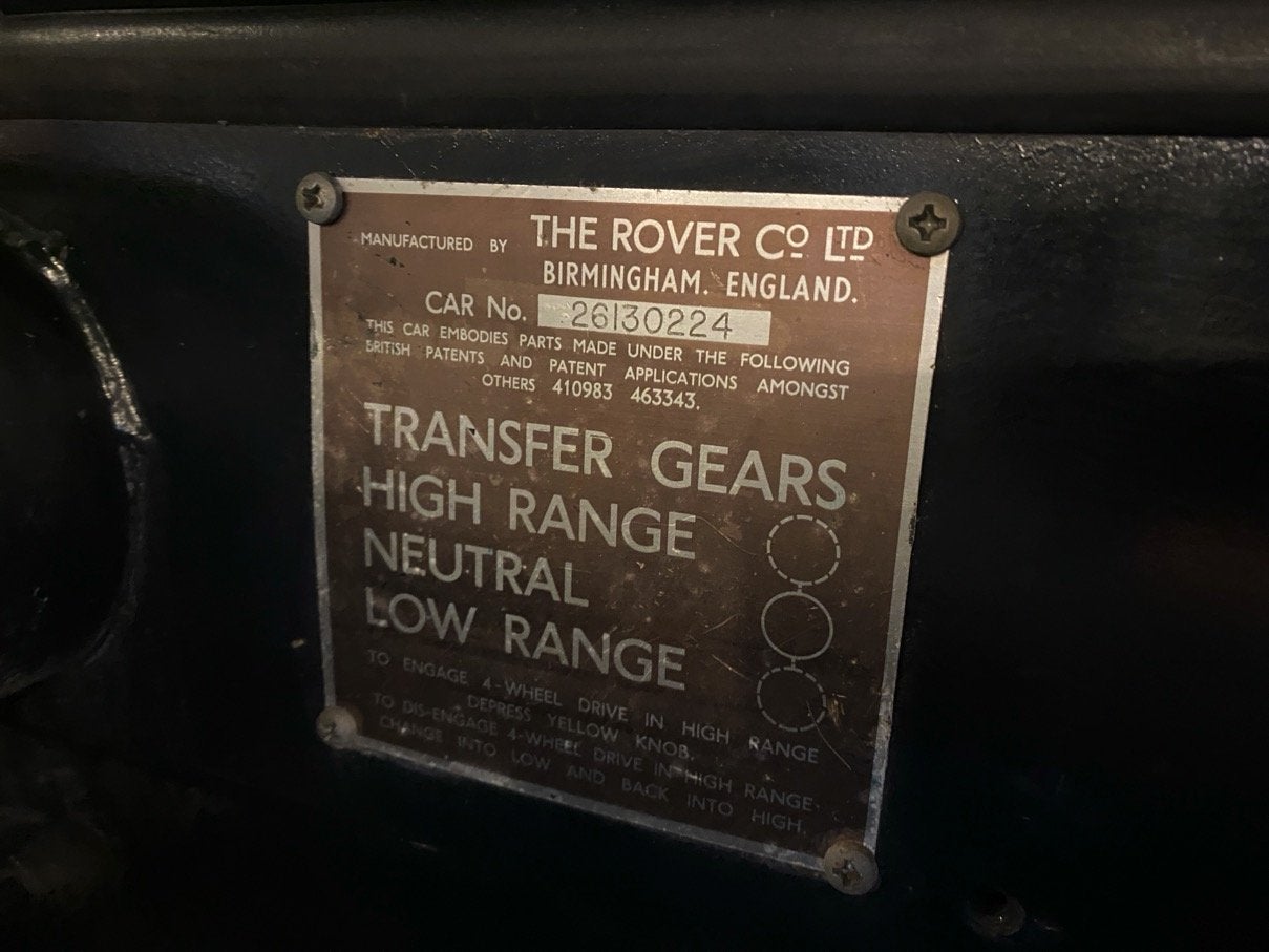Land Rover Serie I Series I - Ex Belgische rijkswacht, Achat, Land Rover, Entreprise, Boîte manuelle