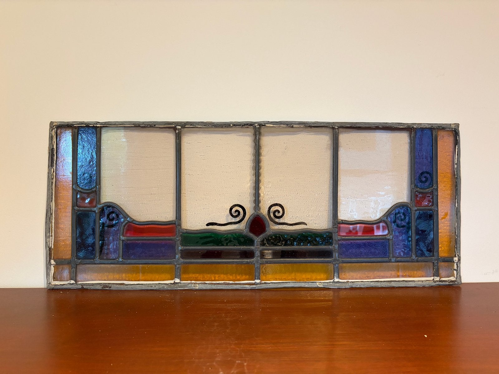 Vintage | Glas-in-lood, Antiek en Kunst, Ophalen of Verzenden