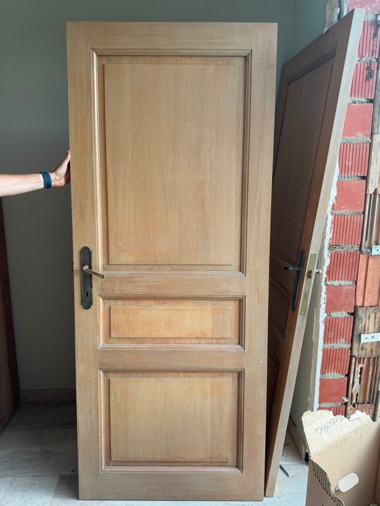2 massief eik deuren (201.5cm op 83cm), Deuren of Kozijnen