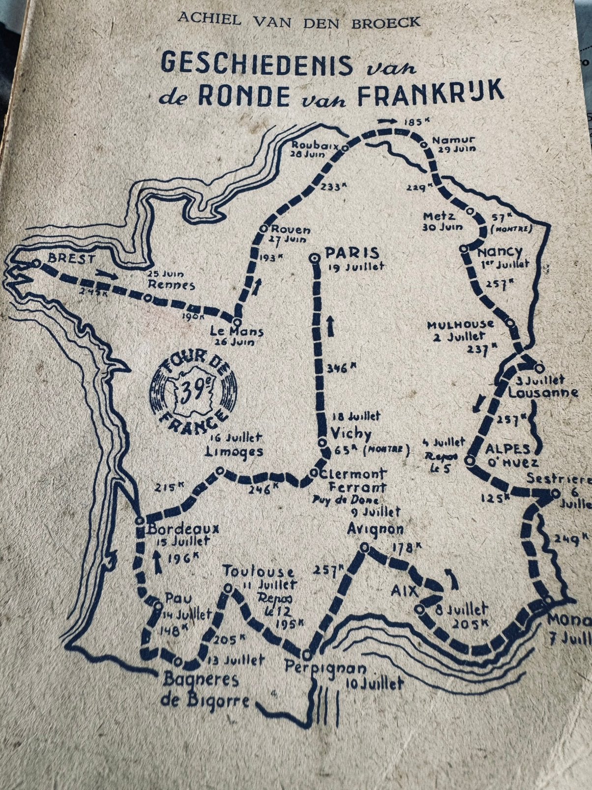 Geschiedenis van de ronde van Frankrijk en  39e in 1949, Ophalen of Verzenden, Gebruikt