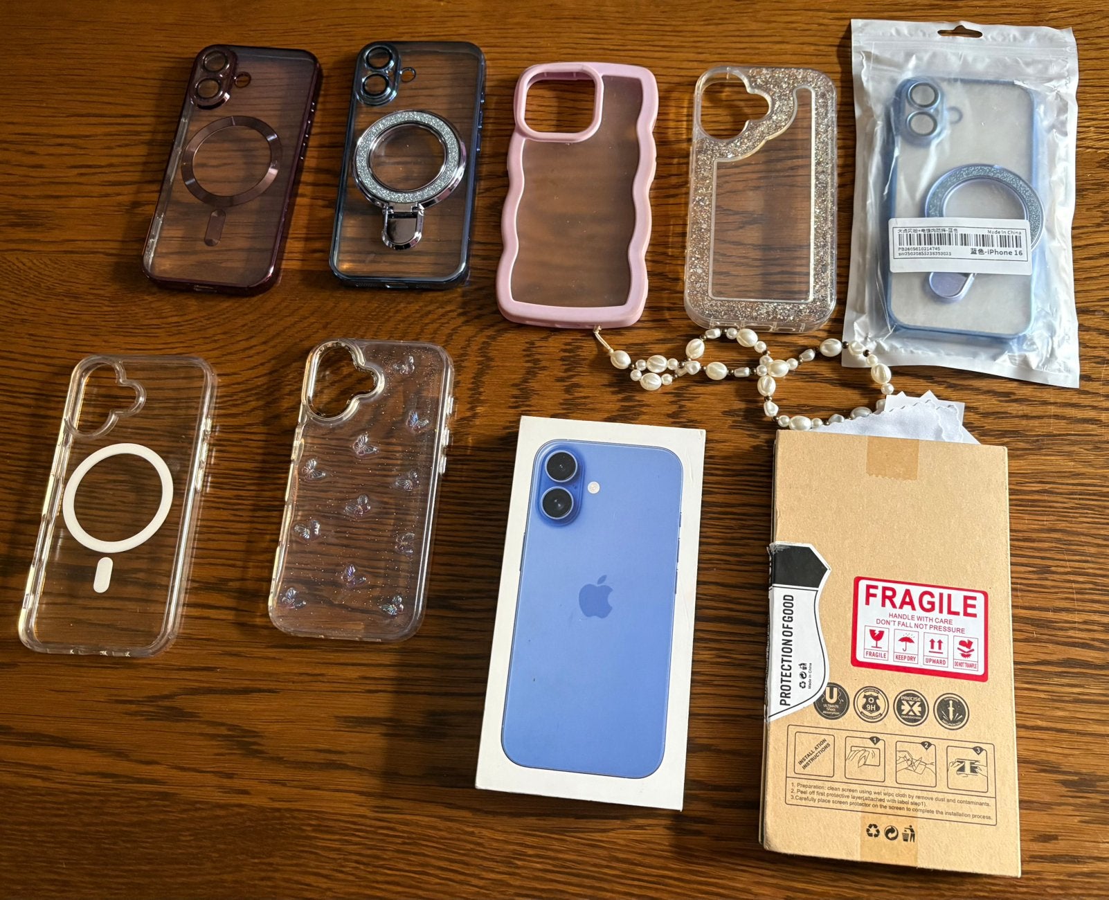 Iphone 16 128gb bleu/mauve etat neuf, Télécoms, Téléphonie mobile | Housses, Coques & Façades | Apple iPhone, Enlèvement ou Envoi