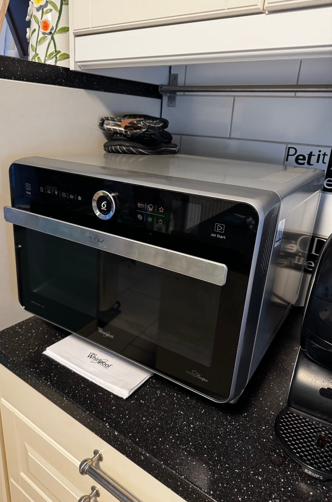 Micro-ondes Whirlpool Jet Chef Premium à vendre, Enlèvement, Comme neuf, Gril, Micro-ondes