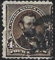 1 Postzegel USA 1890 Presidenten en politici Abraham Lincoln, Enlèvement ou Envoi, Affranchi, Amérique du Nord