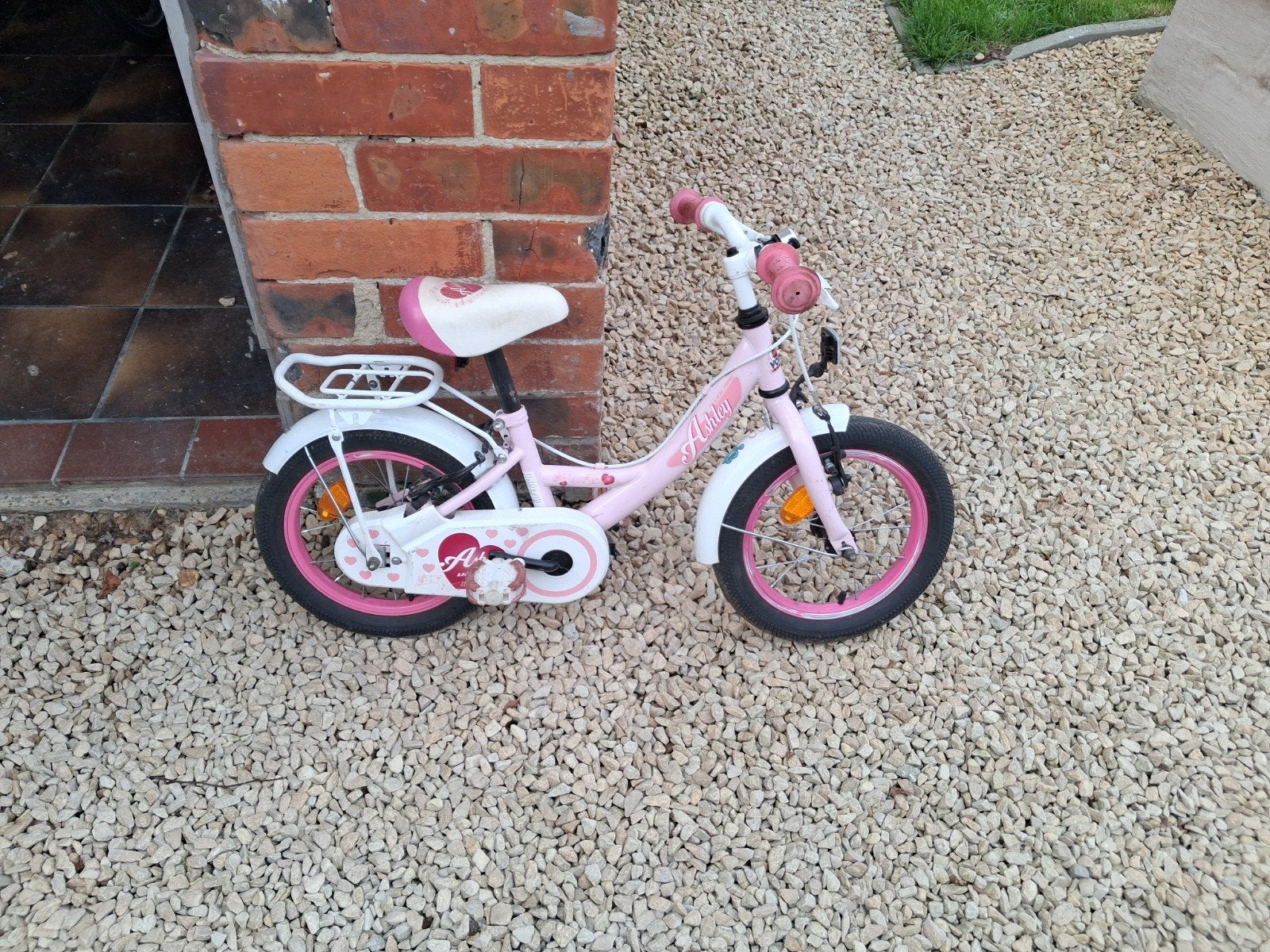 kinderfiets, Fietsen en Brommers, Ophalen, Zijwieltjes, Gebruikt, Velgrem