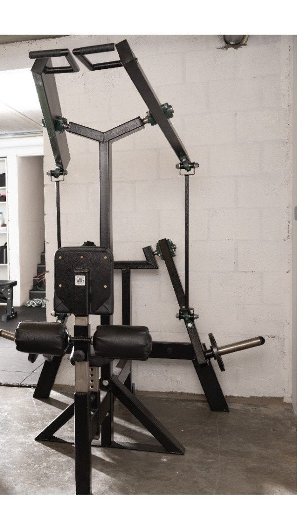 Flame Sport High Row Lat Pulldown 8LP DUAL plate-loaded, Sport en Fitness, Ophalen, Gebruikt, Metaal, Krachtstation