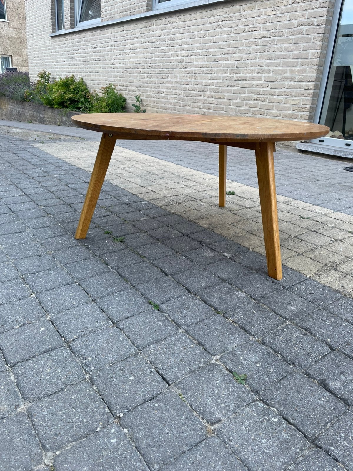 Knutseltafeltje, Ophalen, Gebruikt, Rond, Hout