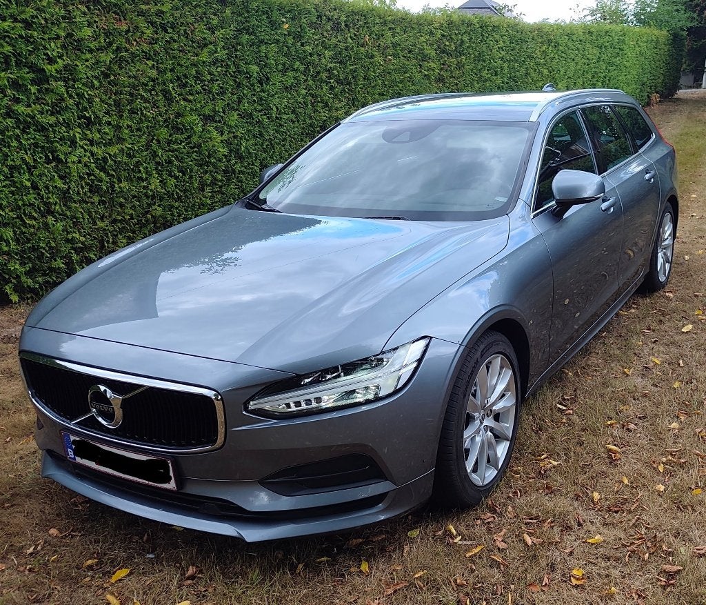 Volvo V90 Geartronic 2019 D3 150ch, V90, Leder, 5 deurs, Zilver of Grijs