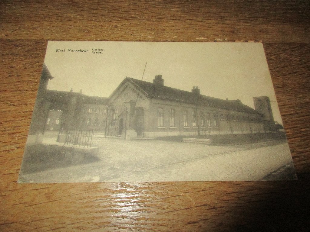 POSTKAART WESTROZEBEKE WEST ROOSEBEKE CASERNE KAZERN, Verzenden, Gelopen, West-Vlaanderen