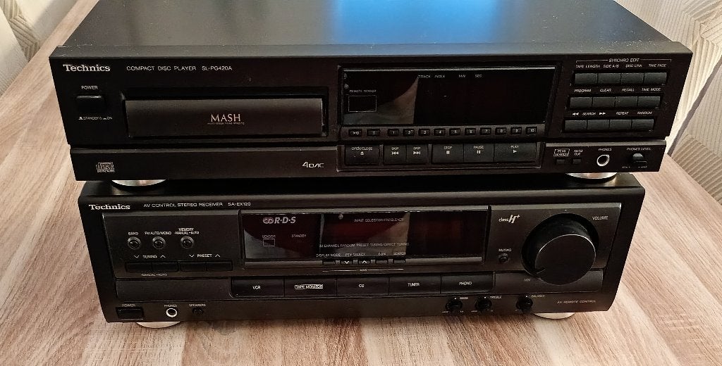 Chaine HIFI Technics - Ampli Tuner - Lecteur CD- Enceintes, TV, Hi-fi & Vidéo, Enlèvement, Utilisé, Lecteur CD