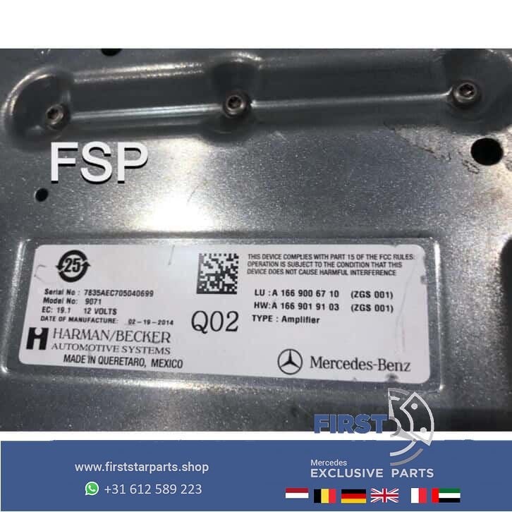 Harman kardon amplifier versterker Mercedes W204 W207 W212, Ophalen of Verzenden, -, -, -