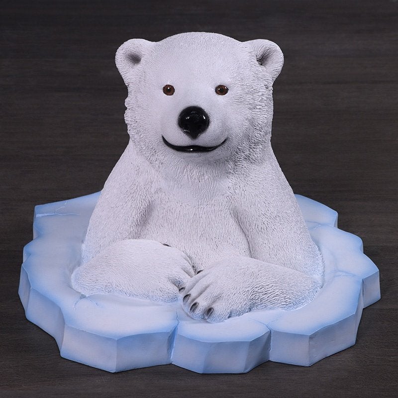 Peeking Polar Bear Cub – IJsbeer 63 x 63 x 41 cm, Verzamelen, Dierenverzamelingen, Ophalen, Nieuw