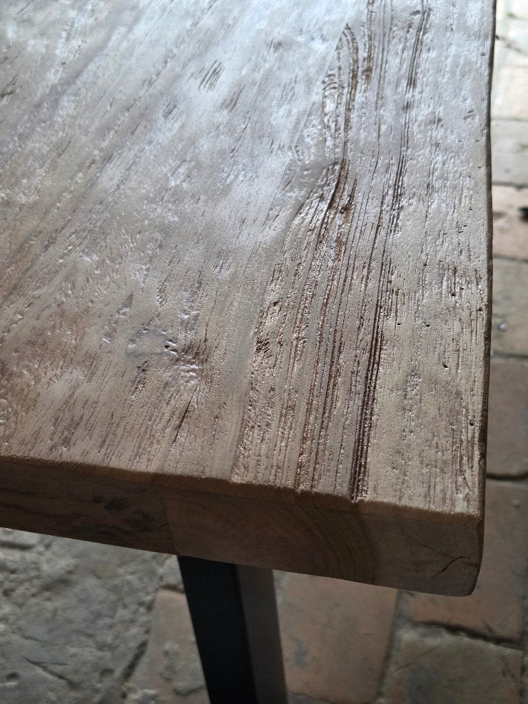 Massief tafel, Ophalen, Eikenhout, 50 tot 100 cm, Vijf personen of meer