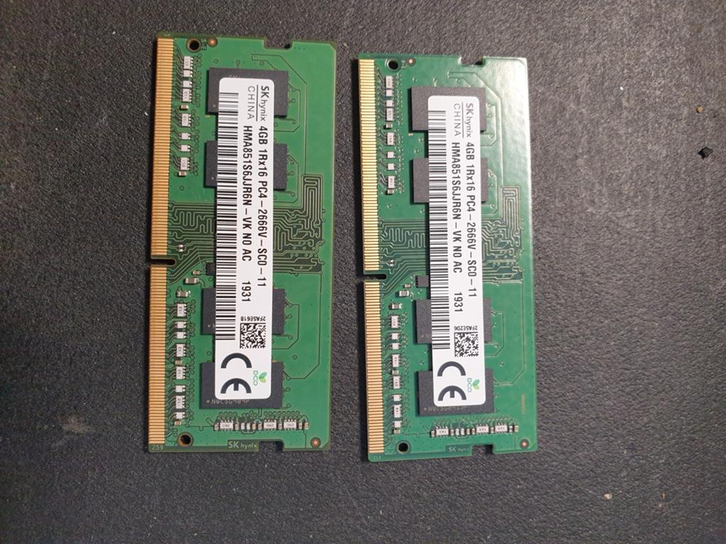 8gb DDR4 laptop ram kit, Computers en Software, RAM geheugen, Ophalen, Gebruikt, DDR4, 8 GB