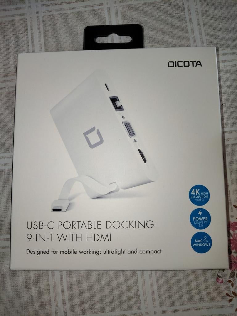 USB-C portable docking 9 in 1 with hdmi, Computers en Software, Ophalen of Verzenden