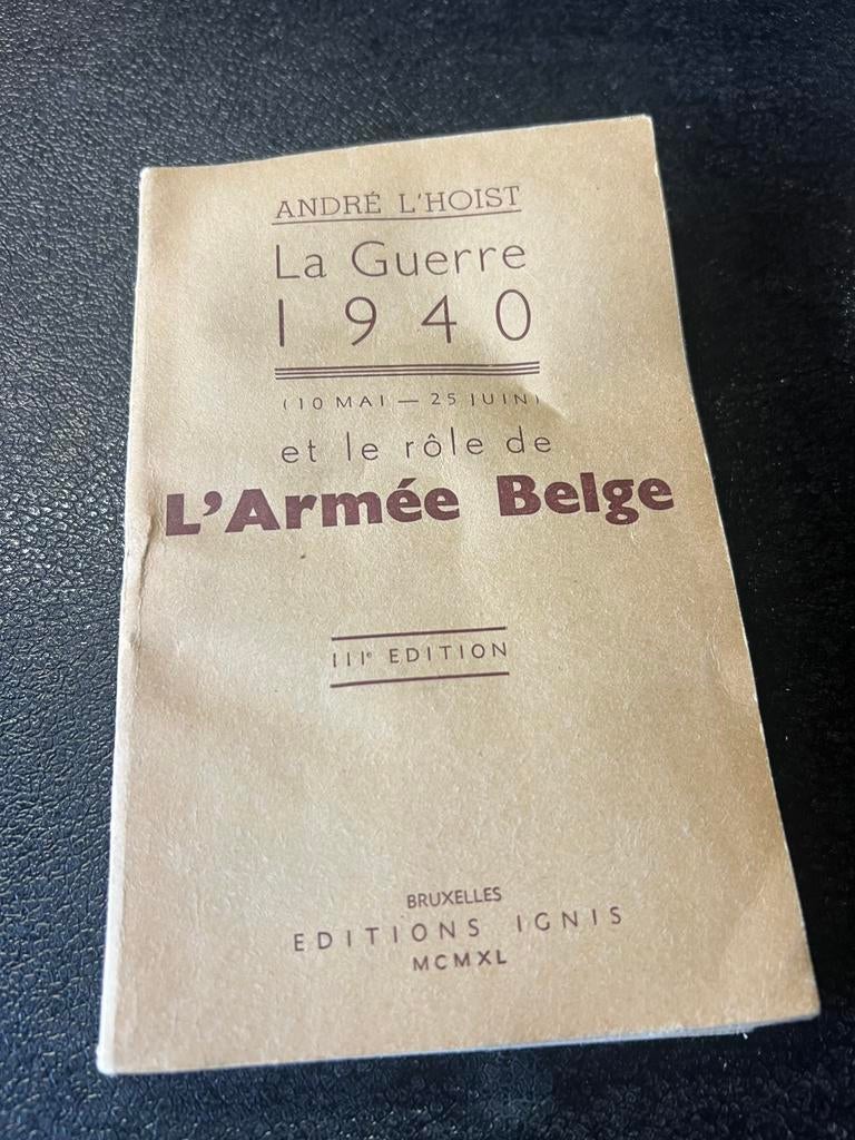 L’armée Belge la guere 1940, Boeken, Ophalen, Tweede Wereldoorlog, Gelezen