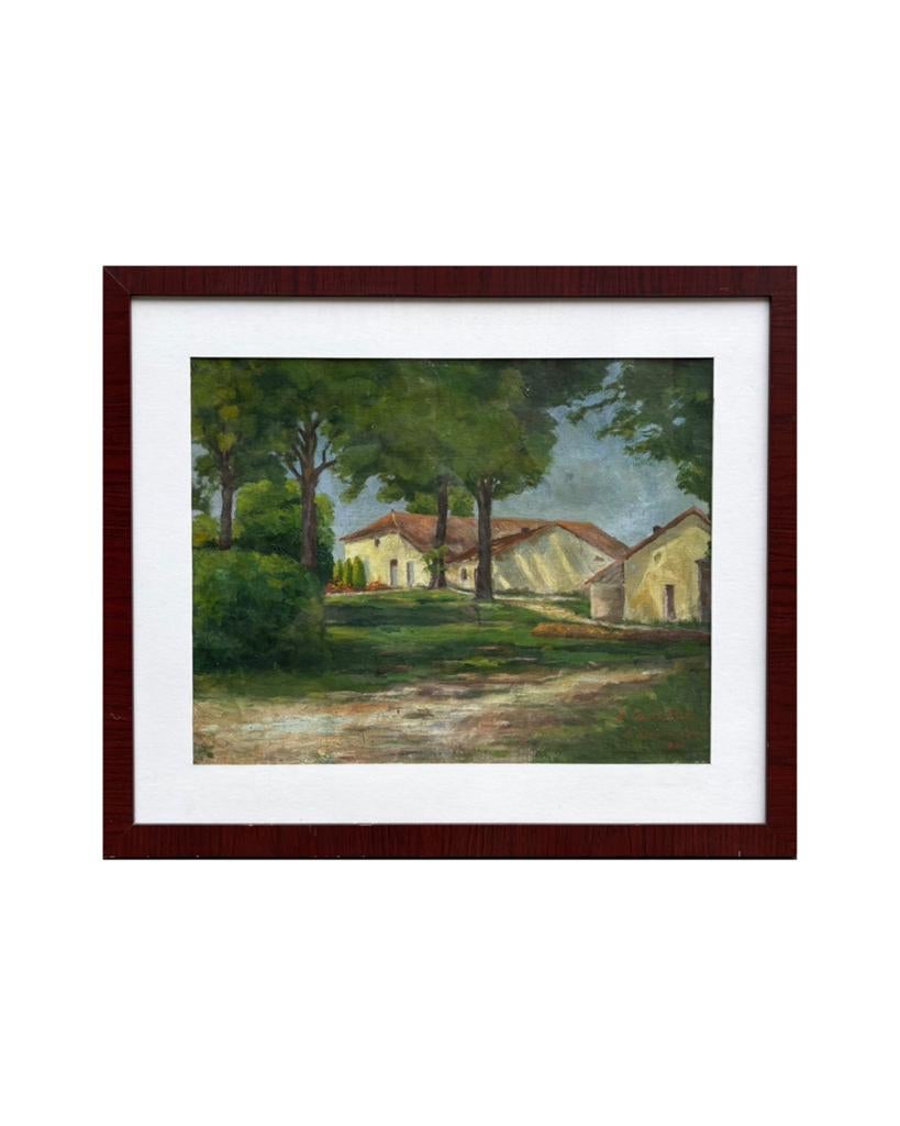 Peinture à l'huile d'une vue de ferme par A. Van de Velde, Antiquités & Art, Art | Peinture | Classique, Enlèvement