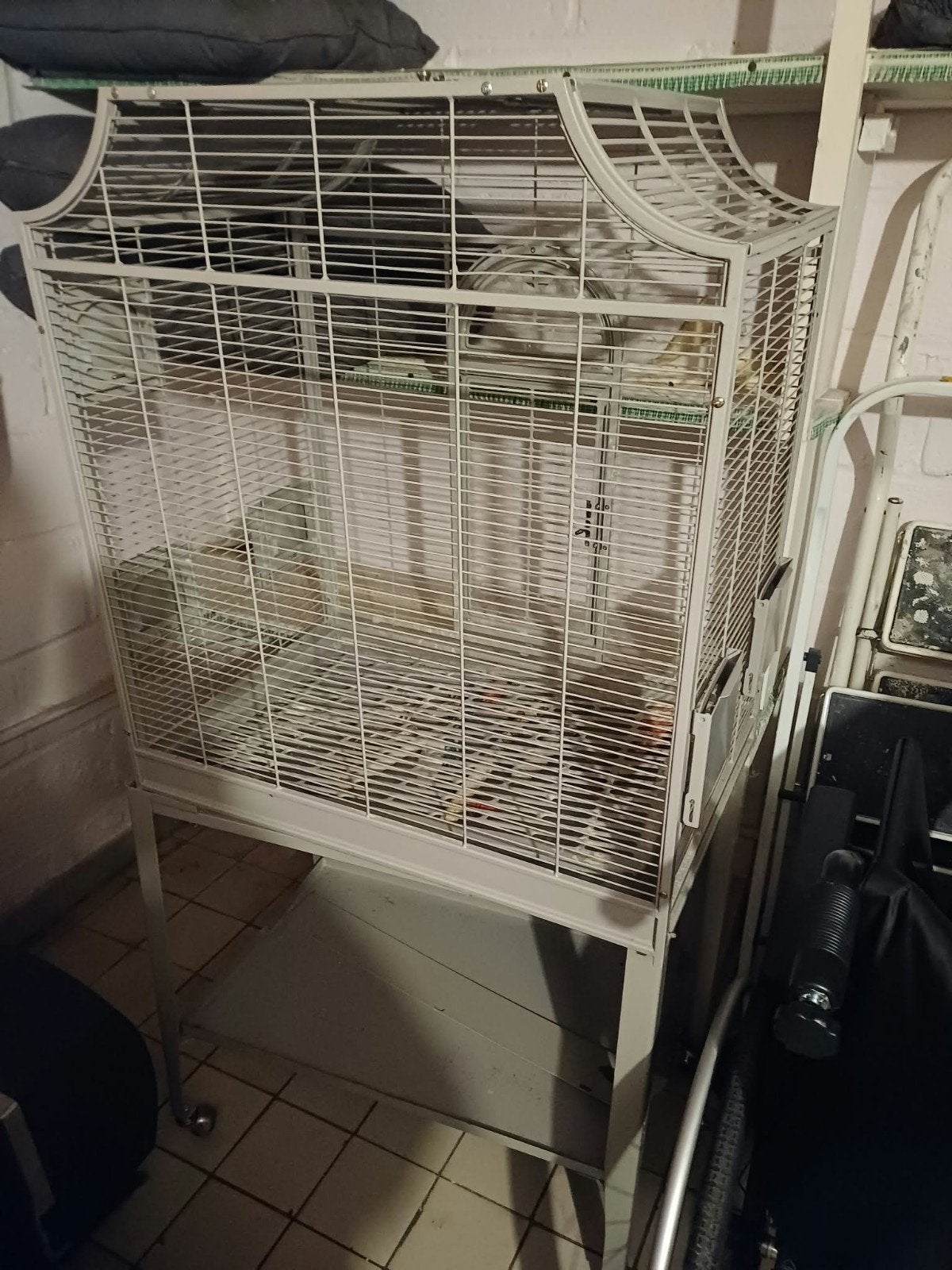 vogel kooi grote vogels, Dieren en Toebehoren, Ophalen, Zo goed als nieuw, Aluminium, Vogelkooi