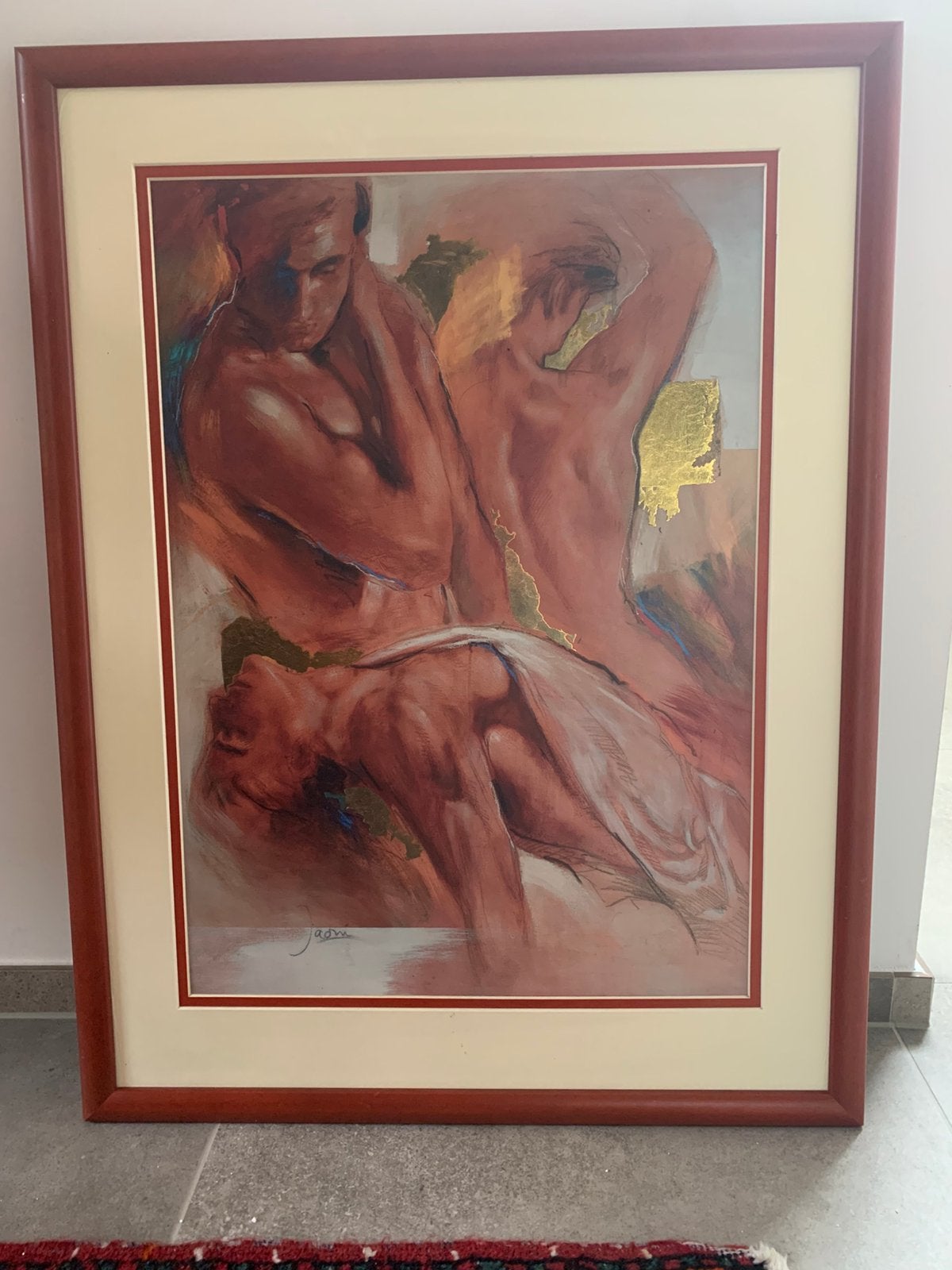 Breedte 64 cm , hoogte 85 cm, Antiek en Kunst, Kunst | Schilderijen | Klassiek, Ophalen, Overige stijlen, Portret of Personen