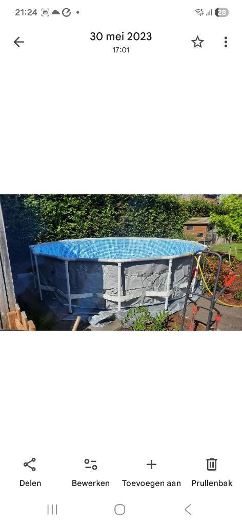 Zwembad, Rond, Enlèvement, Utilisé, 80 à 120 cm