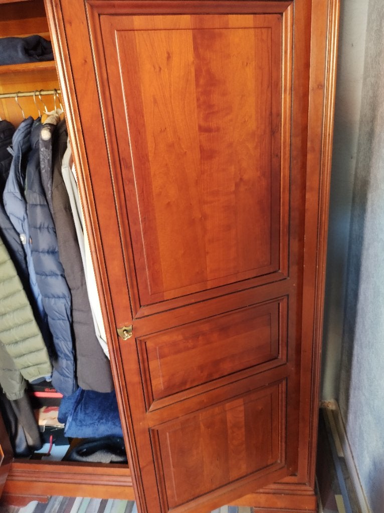 Armoire d'entrée en merisier, Comme neuf, 100 à 150 cm, Avec porte(s), 50 à 75 cm