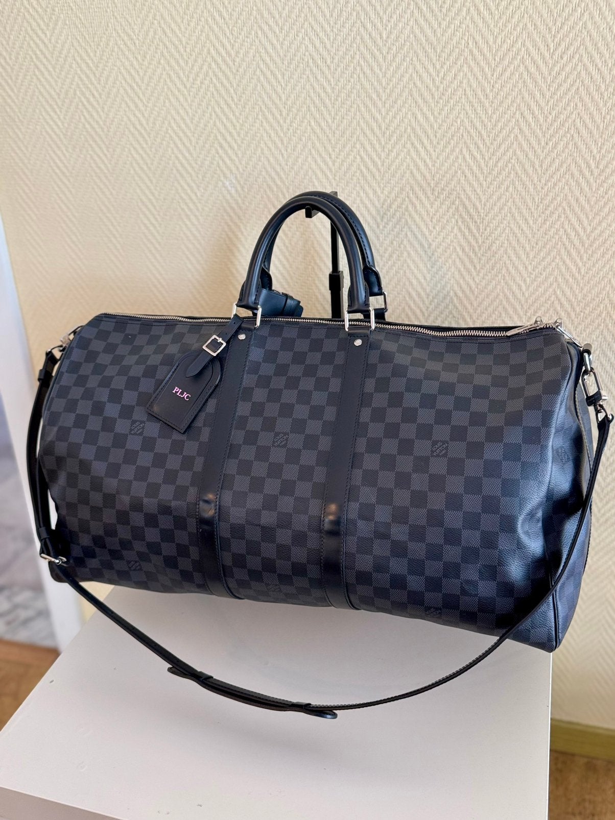 Louis Vuitton Keepall Bandoulière 55, Handtassen en Accessoires, Tassen | Reistassen en Weekendtassen, Zo goed als nieuw, Ophalen of Verzenden