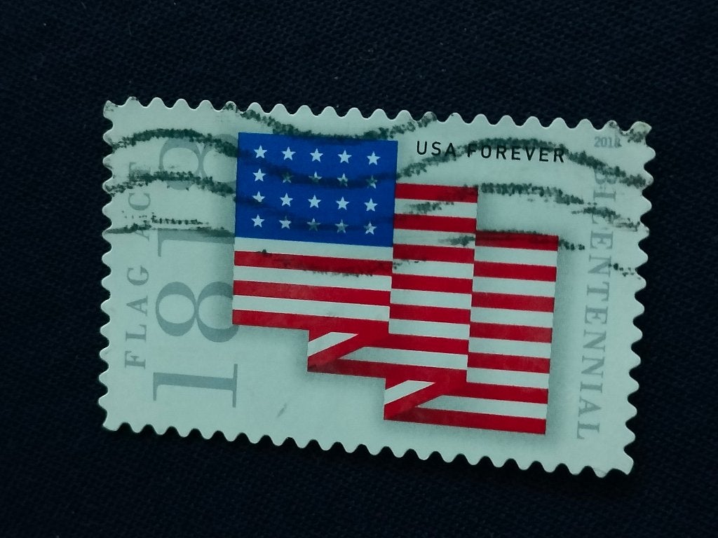 USA 2018 - 200e verjaardag van de Amerikaanse vlag, Verzenden, Gestempeld, Noord-Amerika
