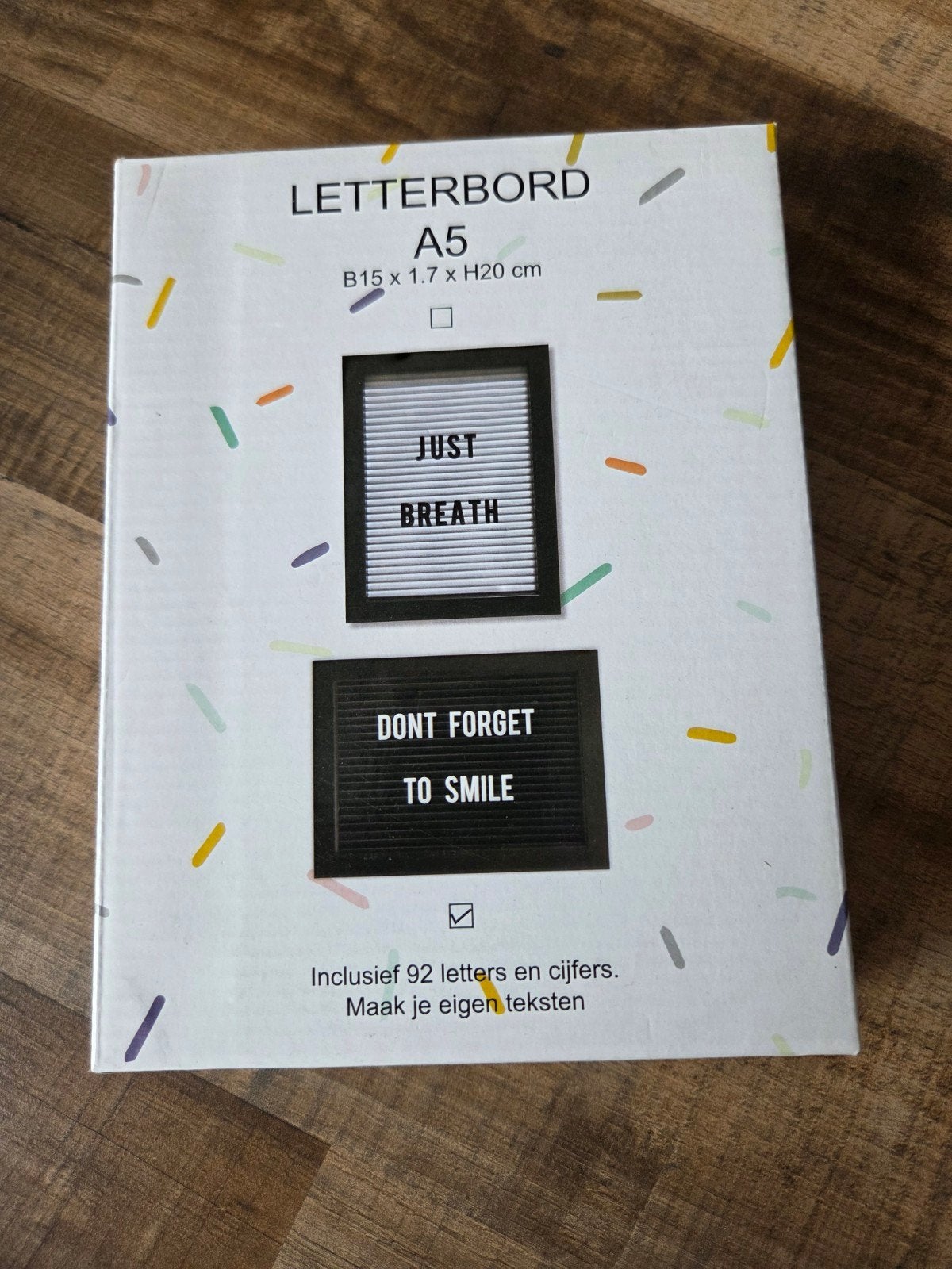 Letterbord A5, Ophalen of Verzenden