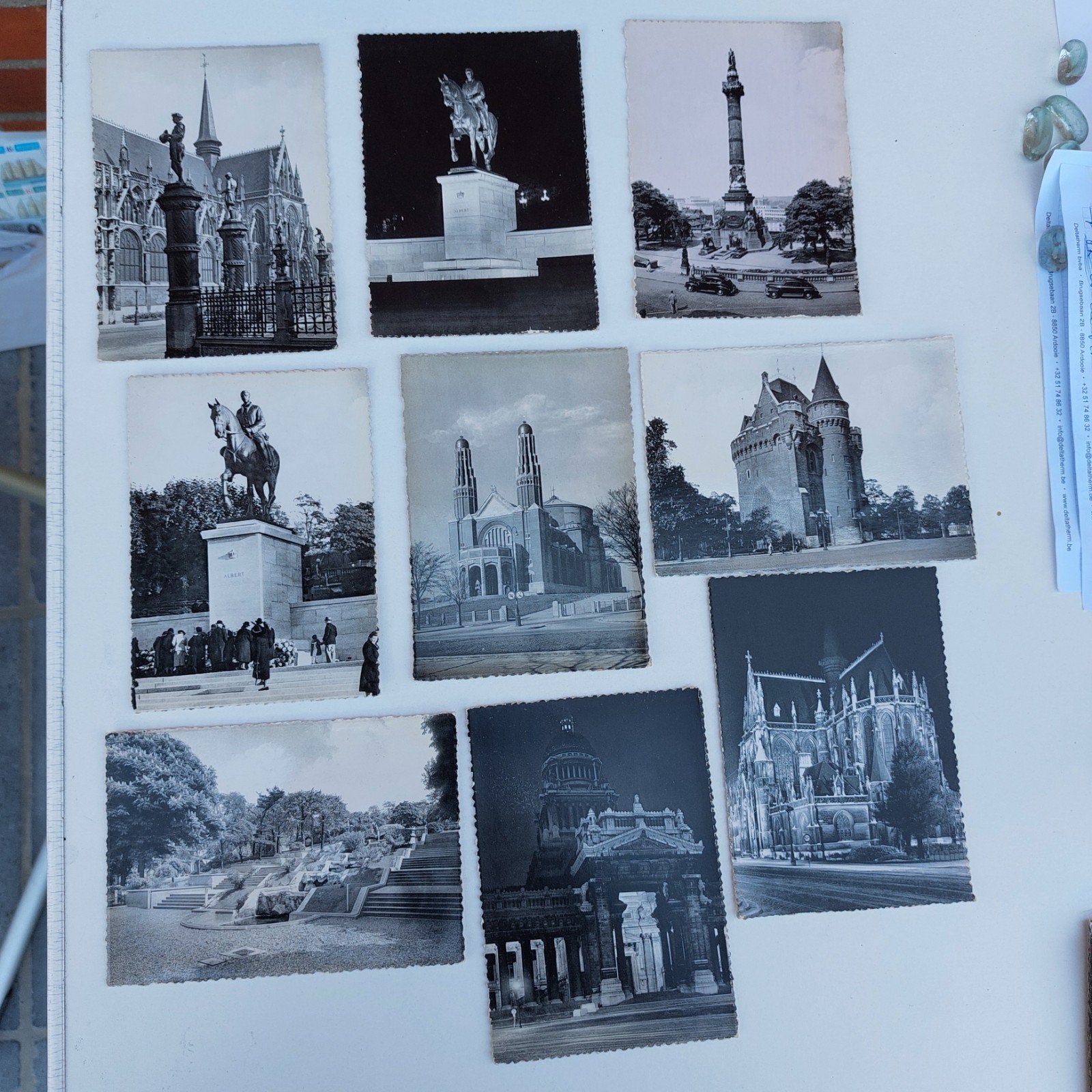 Lot van 9 postkaarten van Brussel uit dezelfde reeks, Verzamelen, Postkaarten | België, Ophalen of Verzenden