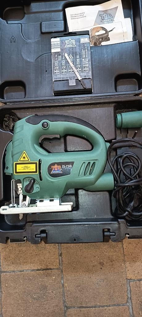 Scie sauteuse avec laser - Top craft TS-750L, 600 à 1200 watts, 70 mm ou plus, Comme neuf, Enlèvement