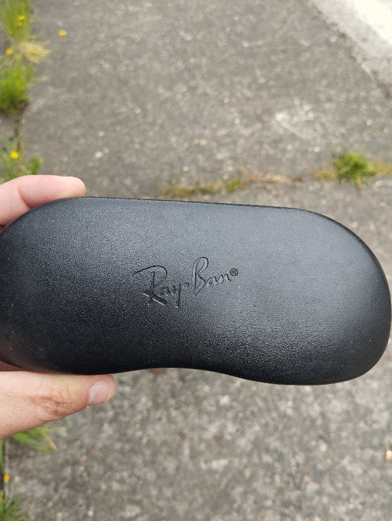 Ray-Ban brillendoos, Ophalen of Verzenden, Zo goed als nieuw, Zwart, Ray-Ban