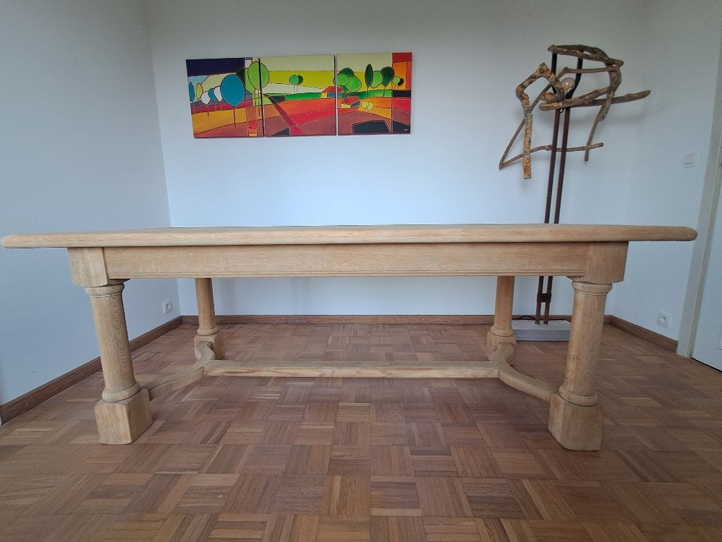 Eiken kloostertafel, Huis en Inrichting, Ophalen, Eikenhout