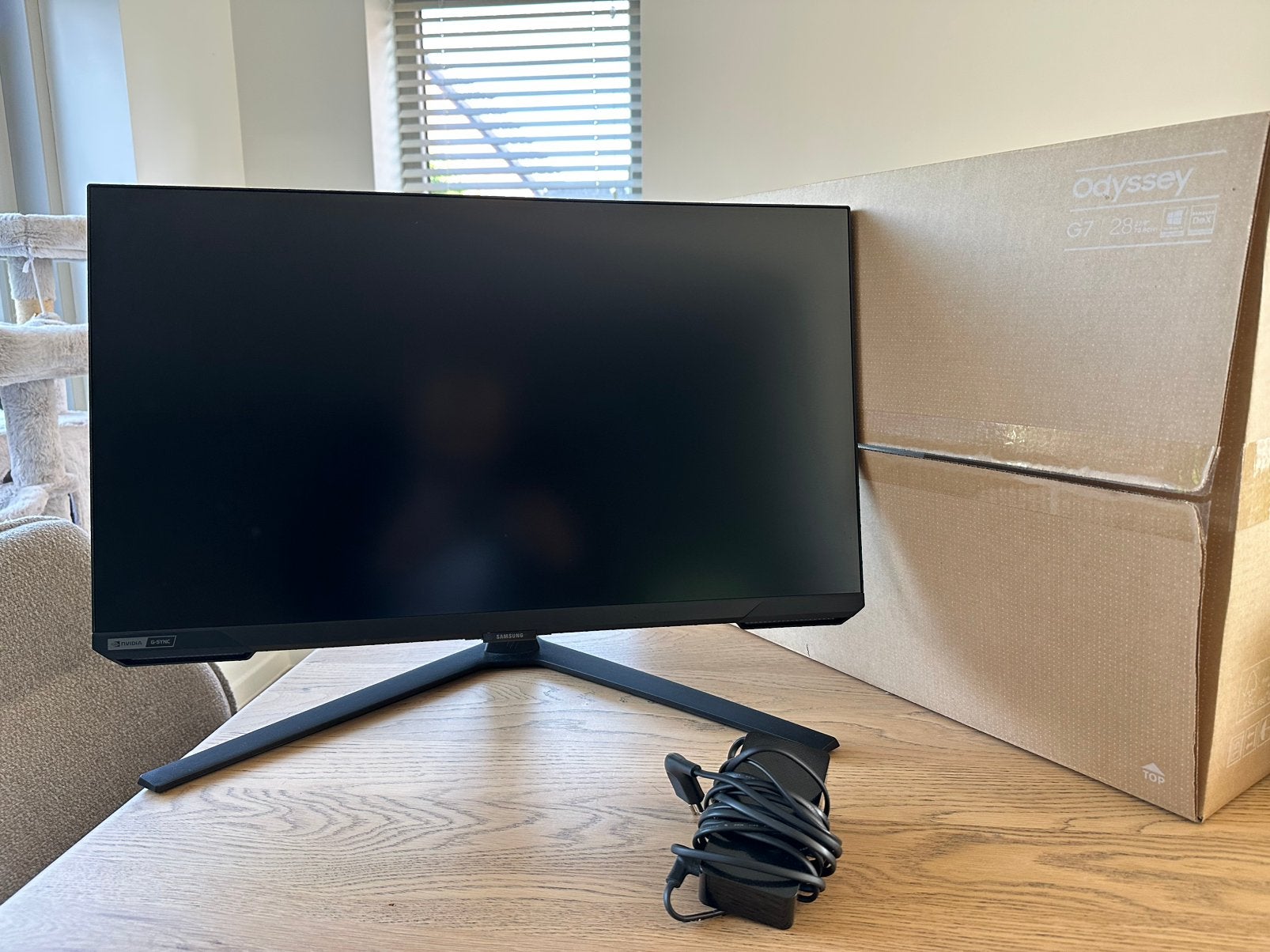 Samsung Odyssey G7 S28BG700EP, 28” 4K 144HZ Gaming monitor, Computers en Software, Ingebouwde speakers, IPS, 101 t/m 150 Hz, DisplayPort