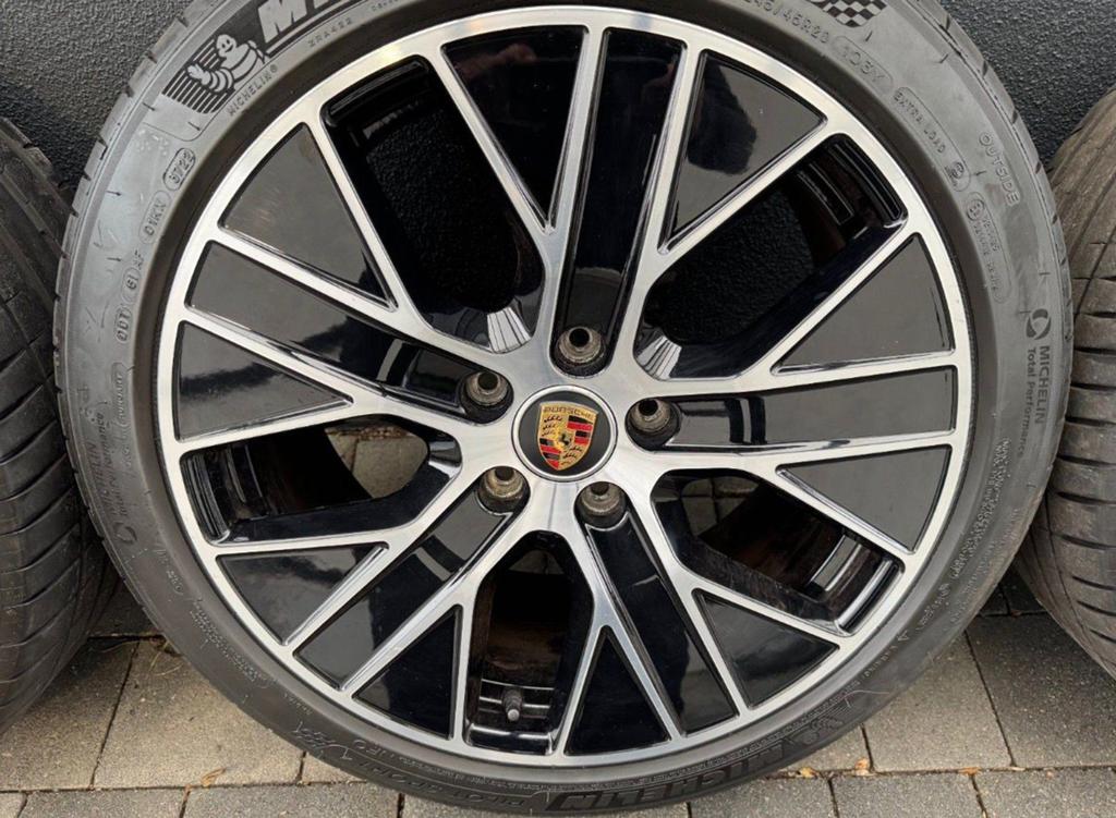 Originele Porsche Taycan Aero 20 inch velgen met Jan-banden, Ophalen, Overige, Gebruikt, Overige