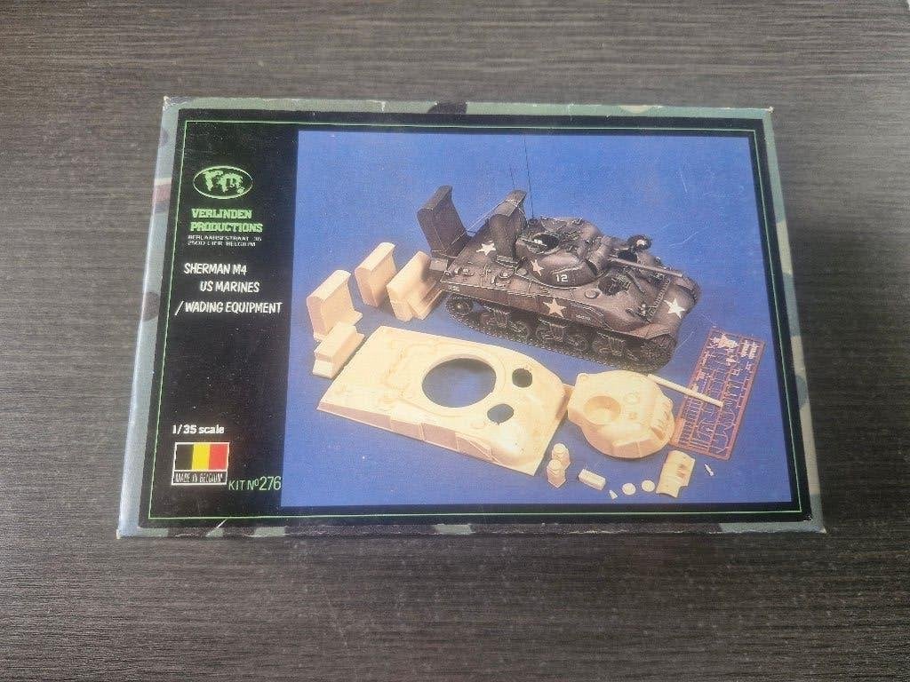Verlinden 1/35 Sherman M4 US Marines Wading Equipment, Overige merken, Tank, 1:32 tot 1:50, Nieuw