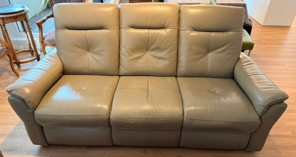 Kwalitatief lederen salon (3-zit + 2-zit) met RELAX FUNCTIE, Ophalen, Leer