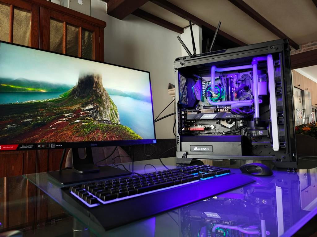 High end setup complète RTX Super, Ryzen 7 custom waterpipes, Enlèvement ou Envoi, Avec carte vidéo, Virtual Reality, 4 Ghz ou plus