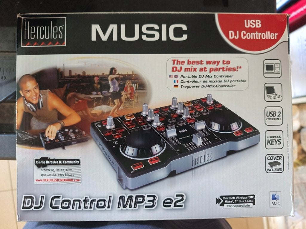 Hercules DJ Music Control MP3 e2, Muziek en Instrumenten, Ophalen of Verzenden, Zo goed als nieuw, Draaitafel, Overige merken